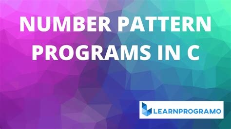20 Different Number Pattern Programs in C .